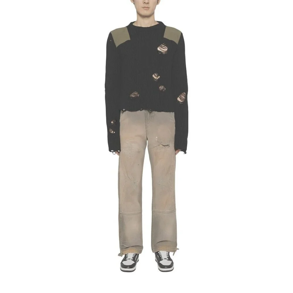 RHUDE Reza Double Knee Pants in Elephant Small New Mens Denim Jeans Trousers
